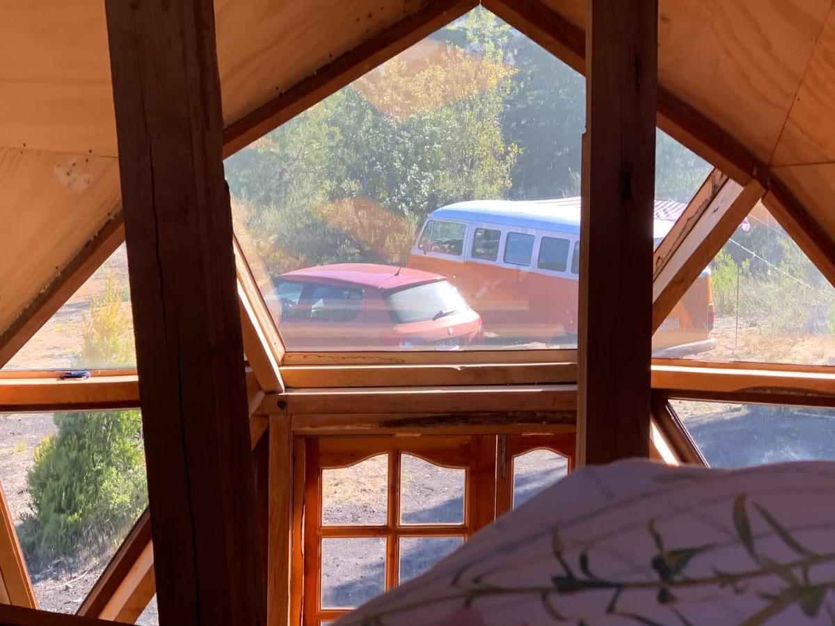 Domo Conguillio Conecta Con Tu Energia Sagrada Junto Al Salto Truful Truful Con Una Vista Majestuosa Que Podras Disfrutar En Una Tinaja Una Experiencia Que Alineara Tu Espiritu Y Tu Energia Interior Vivelo Melipeuco Buitenkant foto